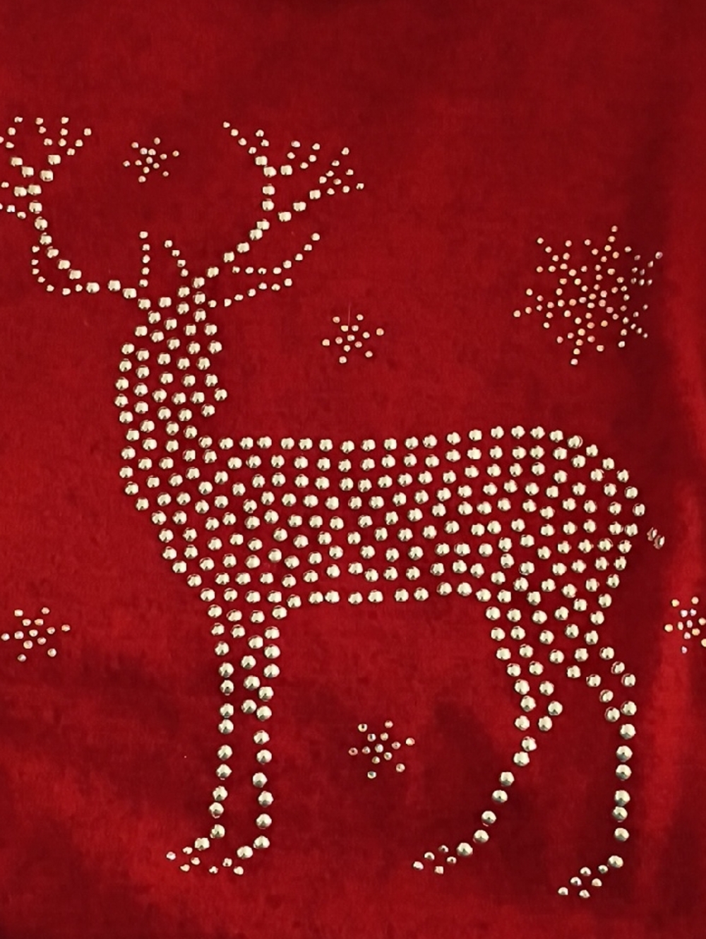 Red Rhinestone Reindeer Sweater - Picture 3 of 5
